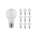 Mehrfachpackung 10x Noxion Lucent Classic LED E27 Birne Matt 8W 806lm - 827 Extra Warmweiß | Ersatz für 60W