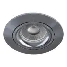Noxion Encastré Spot Vision MR16 Inclinable Brillant Gris | 82mm - Diamètre 69mm - IP20 - Incl. GU10 Culot